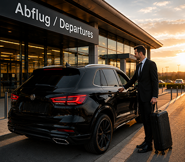 Ankunft am Flughafen